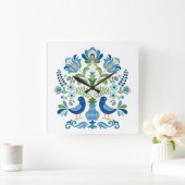 Hongaarse opvouwvogels vierkante klok (Huis)