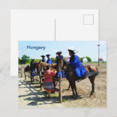 Hongaarse paardenrenders Hongarije Briefkaart (Voorkant / Achterkant)
