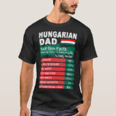 Hongaarse papa Nutrition Facts Serving Size Tshirt (Voorkant)