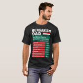 Hongaarse papa Nutrition Facts Serving Size Tshirt (Voorkant volledig)