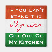 Hongaarse Paprika w/vlag Magneet (Voorkant)