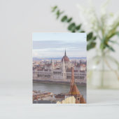 Hongaarse parlement Boedapest overdag Briefkaart (Staand voorkant)