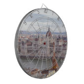 Hongaarse parlement Boedapest overdag Dartbord (Voorkant Links)