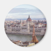 Hongaarse parlement Boedapest overdag Magneet (Voorkant)