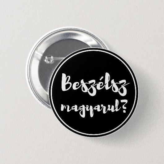 Hongaarse pinknop, Magyar Ronde Button 5,7 Cm (Voorkant /achterkant)