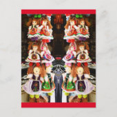 Hongaarse poppen briefkaart (Voorkant)