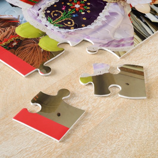 Hongaarse poppen legpuzzel (Zijkant)