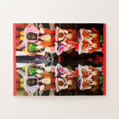 Hongaarse poppen legpuzzel (Horizontaal)