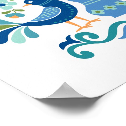 Hongaarse Poster voor vogelontwerp (Hoek)