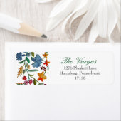 Hongaarse Rhapsodie #2 Folk Embroidery Etiket (Insitu)