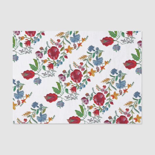 Hongaarse Rhapsodie #2 Folk Embroidery Tissuepapier (Voorkant)