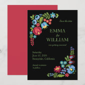 Hongaarse rode rozenwandelaarster redt de datum Ka Kaart (Voorkant / Achterkant)