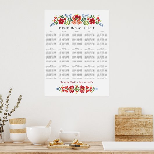 Hongaarse roodbloempitooprooster voor ontwerpen poster (Keuken)