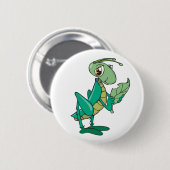 Hongaarse sprinkhaan ronde button 5,7 cm (Voorkant /achterkant)