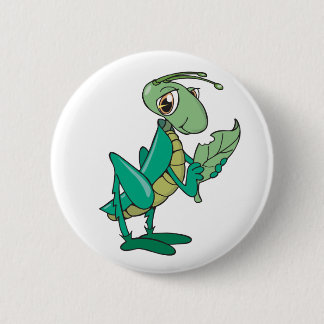 Hongaarse sprinkhaan ronde button 5,7 cm