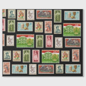 Hongaarse stempels cadeaupapier (Vlak)