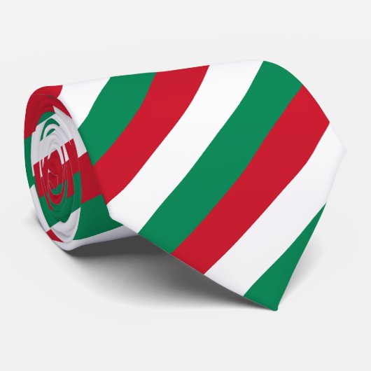 Hongaarse Stropdassen, mode Hongaarse vlag Stropdas (Opgerold)