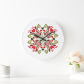Hongaarse Tulip Floral Motif Grote Klok (Huis)