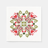 Hongaarse Tulip Floral Motif Servet (Voorkant)