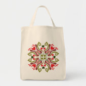 Hongaarse Tulip Floral Motif Tote Bag (Voorkant)