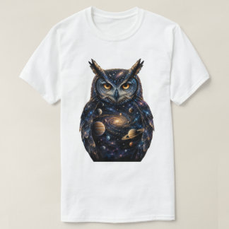 "Hongaarse Uil met Planeten Sterren Kosmisch Stels T-shirt