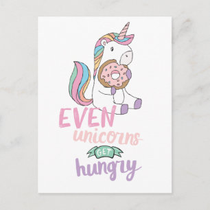 Hongaarse Unicorns Colorful Unicorn Art Cute Art Briefkaart