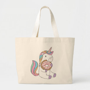 Hongaarse Unicorns Colorful Unicorn Art Cute Art Grote Tote Bag