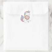Hongaarse Unicorns Colorful Unicorn Art Cute Art Ronde Sticker (Tas)