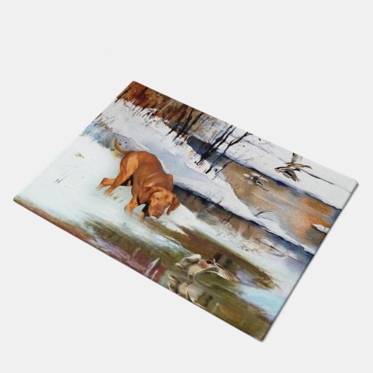 Hongaarse vanissla, jachteenden in de winter deurmat (Schuin)