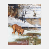 Hongaarse vanissla, jachteenden in de winter fleece deken (Voorkant)