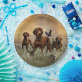 Hongaarse Vizsla Art Papieren Bordje (Feest)