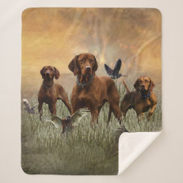 Hongaarse Vizsla Art Sherpa Deken
