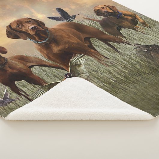 Hongaarse Vizsla Art Sherpa Deken (3/4)