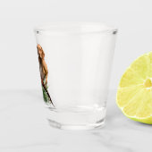 Hongaarse Vizsla Art Shot Glas (Rechts)