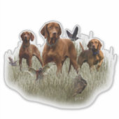 Hongaarse Vizsla Art Sticker (Voorkant)