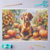 Hongaarse Vizsla Autumn Leaves Decoupage Tissuepapier (Craft)