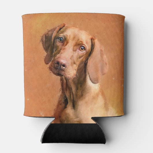 Hongaarse Vizsla Dog Art Painting Blikjeskoeler (Achterkant)