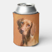 Hongaarse Vizsla Dog Art Painting Blikjeskoeler (Blikje Achterkant)