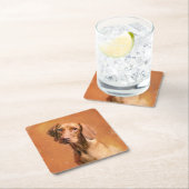 Hongaarse Vizsla Dog Art Painting Kartonnen Onderzetters (Insitu)