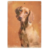 Hongaarse Vizsla Dog Art Painting Klembord (Achterkant)