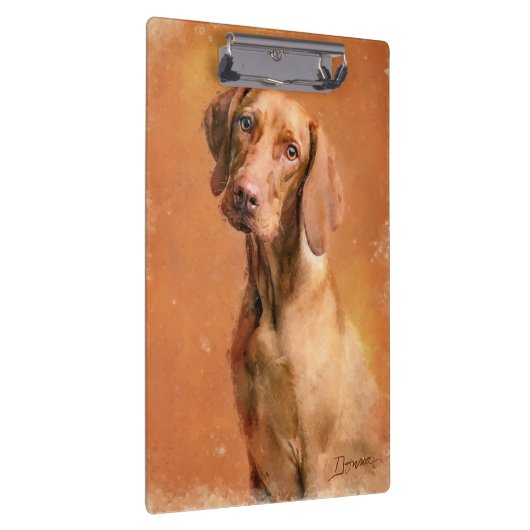 Hongaarse Vizsla Dog Art Painting Klembord (Rechts)