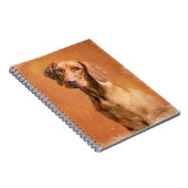Hongaarse Vizsla Dog Art Painting Notitieboek (Rechterzijde)