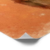 Hongaarse Vizsla Dog Art Painting Poster (Hoek)