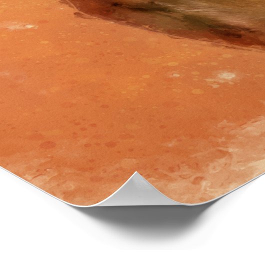 Hongaarse Vizsla Dog Art Painting Poster (Hoek)