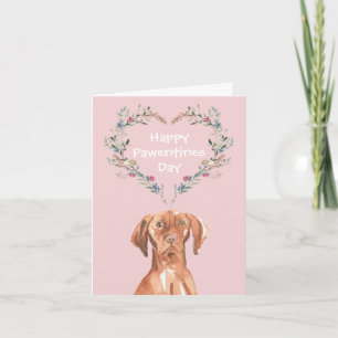 Hongaarse Vizsla Dog blij Valentines dag Feestdagen Kaart