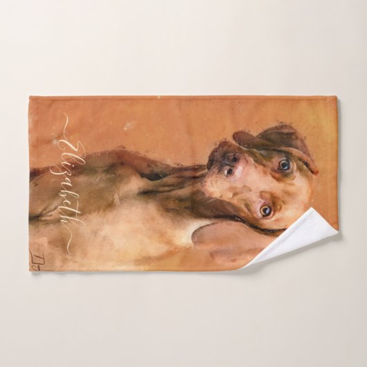 Hongaarse Vizsla Dog Handdoek (Handdoek)