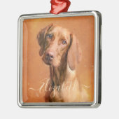 Hongaarse Vizsla Dog Metalen Ornament (Links)