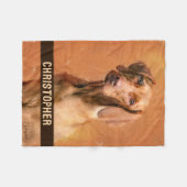 Hongaarse Vizsla Dog Naam toevoegen Fleece Deken (Voorkant (Horizontaal))