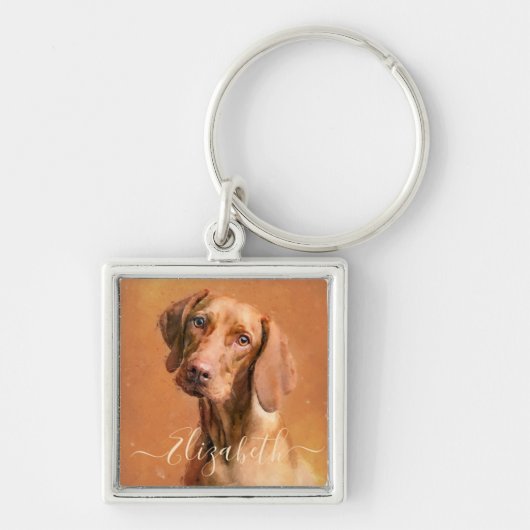 Hongaarse Vizsla Dog Sleutelhanger (Voorkant)
