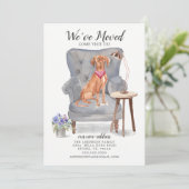 Hongaarse Vizsla Dog | Verplaatsingsaankondiging Aankondiging (Staand voorkant)